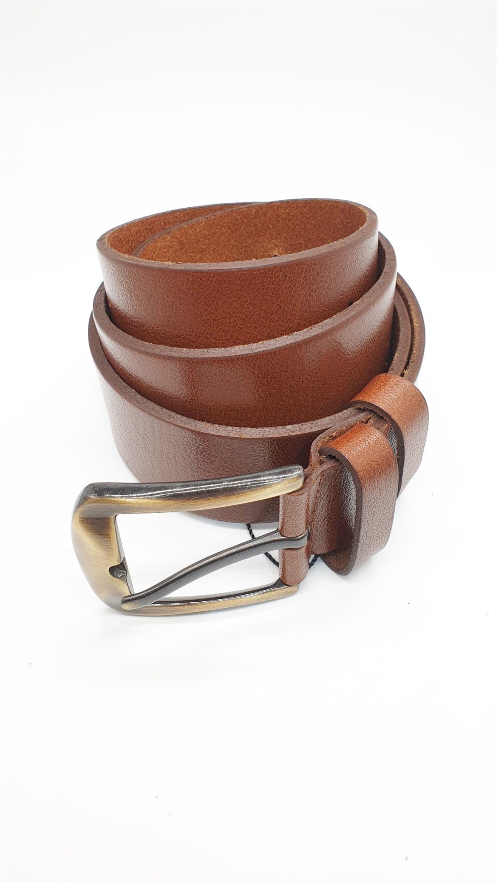 Altın Renk Tokalı Taba Spor Kemer