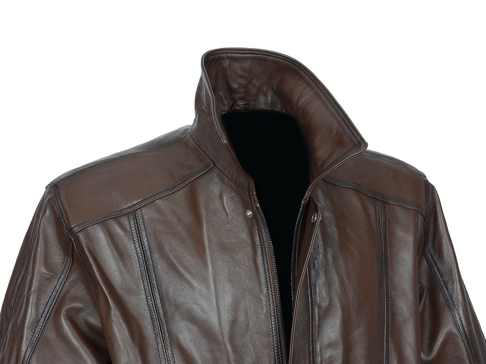 Battal Beden Beli Lastikli Model Fındık Renk Erkek Deri Mont