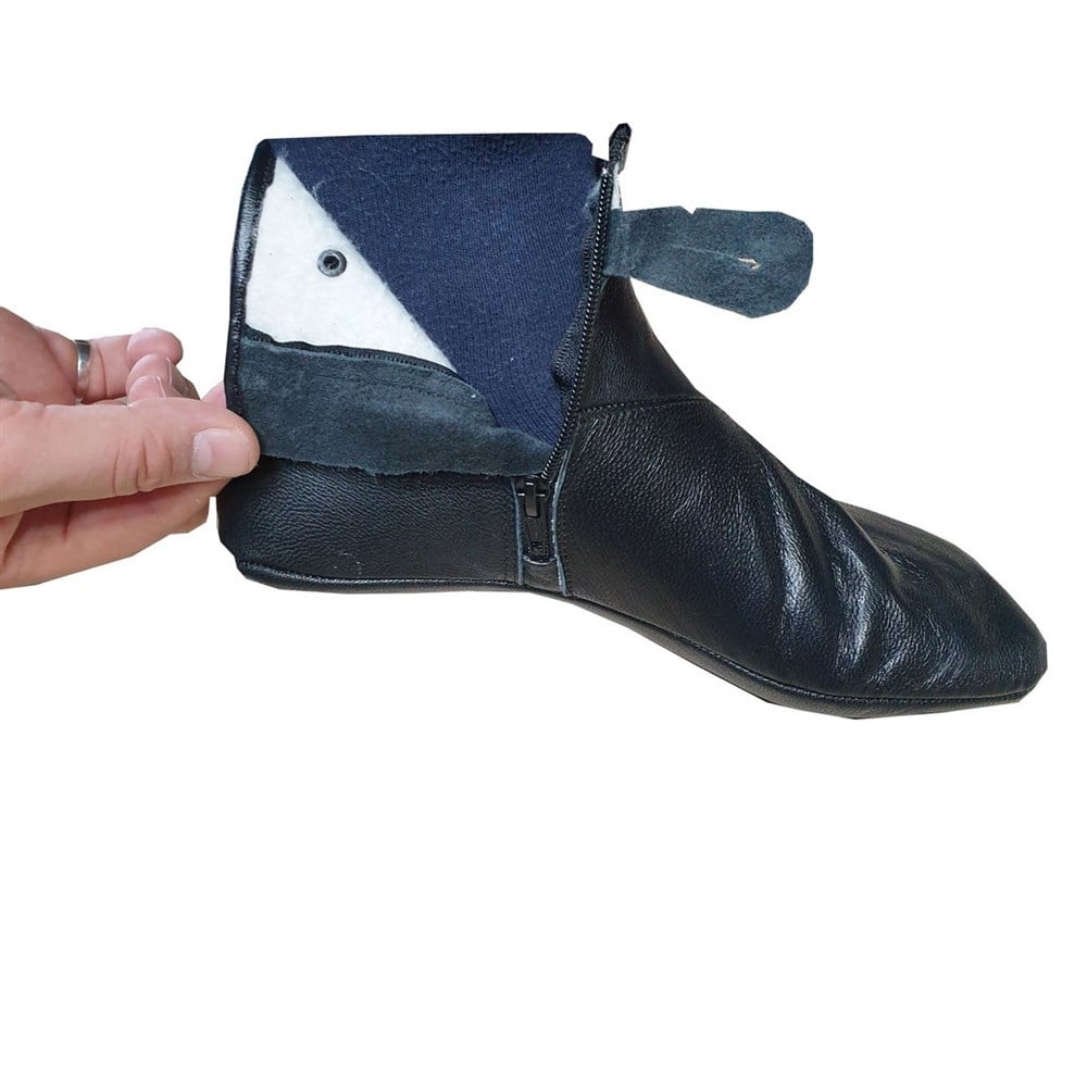 Bileği Fermuarlı Keçi Derisi  Mes