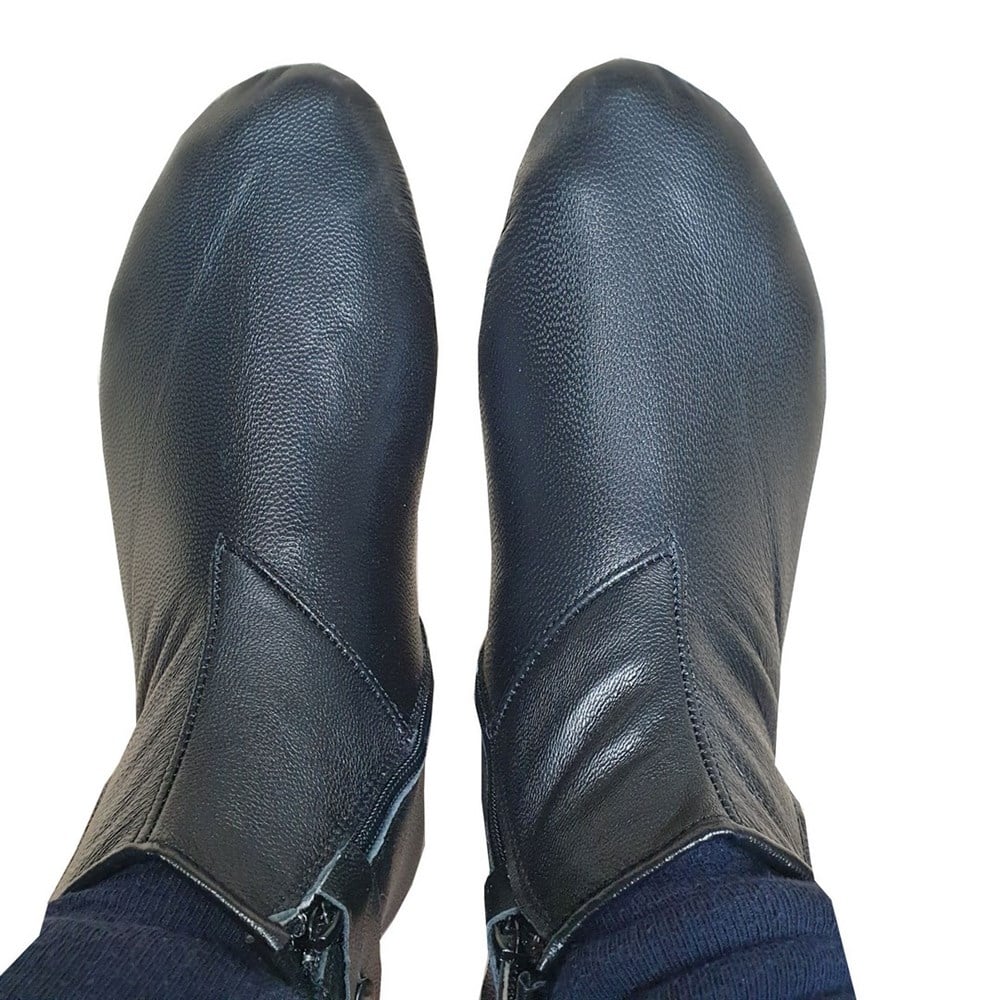 Bileği Fermuarlı Keçi Derisi  Mes