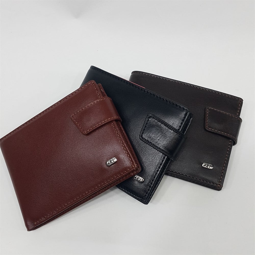 çıtçıtlı bozuk para gözlü erkek deri cüzdan