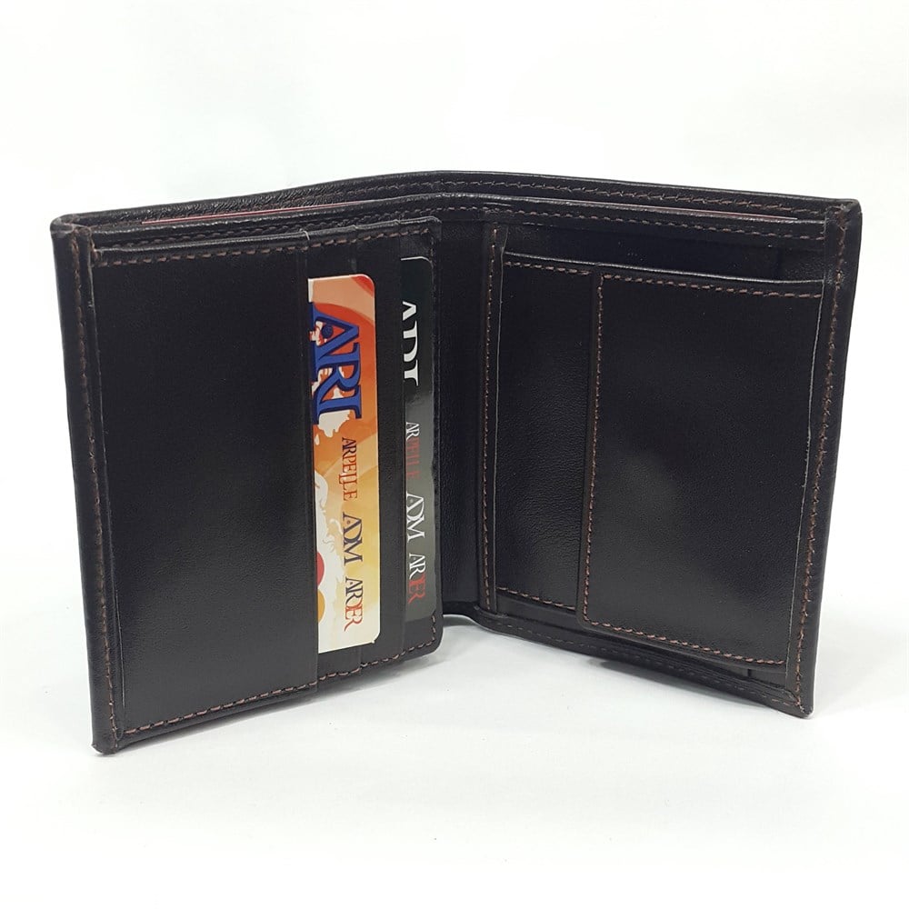 çok bölmeli şık model erkek deri cüzdan