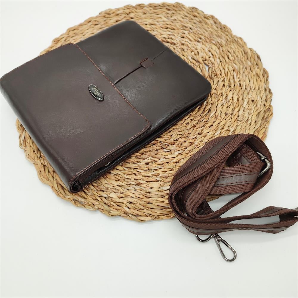 Deri El Çantası Çizgi Detaylı