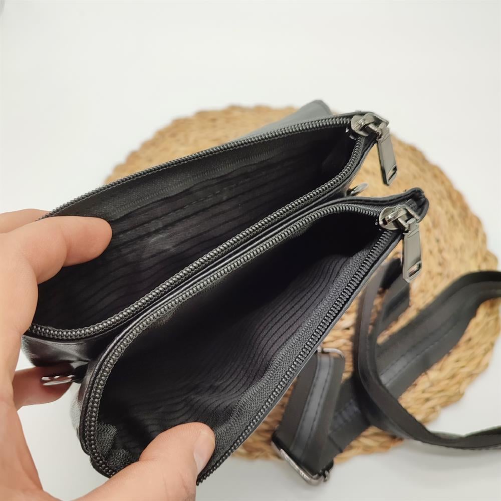 Deri El Çantası Çizgi Detaylı