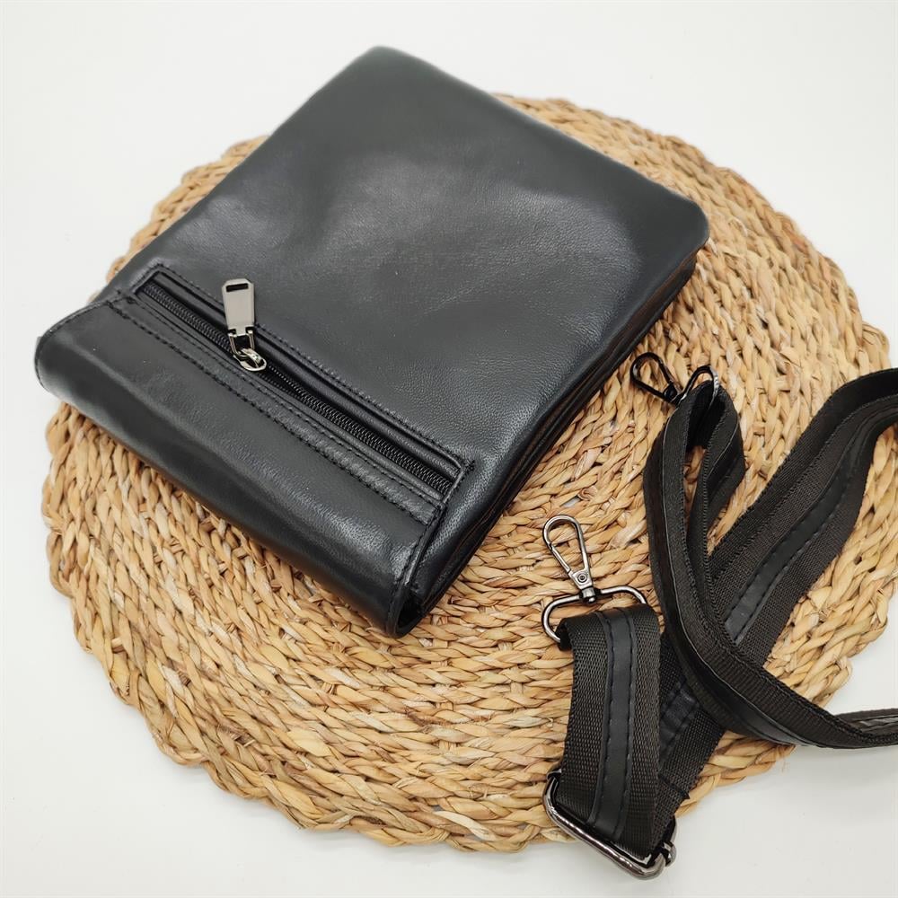 Deri El Çantası Çizgi Detaylı