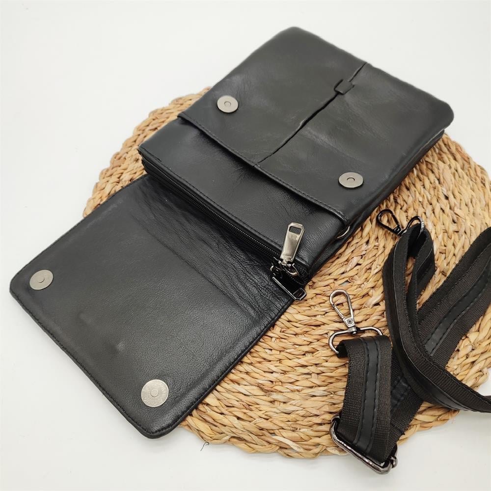 Deri El Çantası Çizgi Detaylı