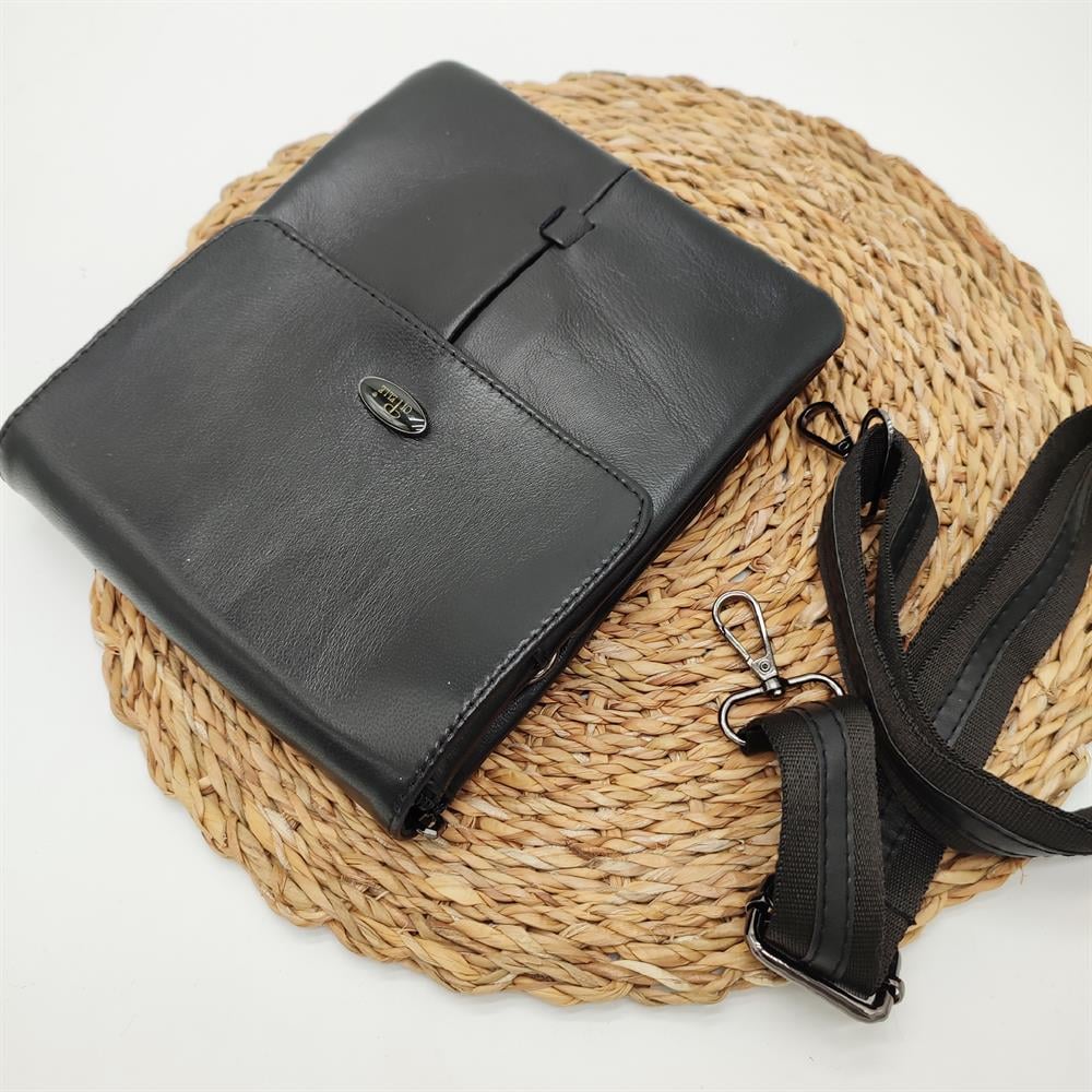 Deri El Çantası Çizgi Detaylı