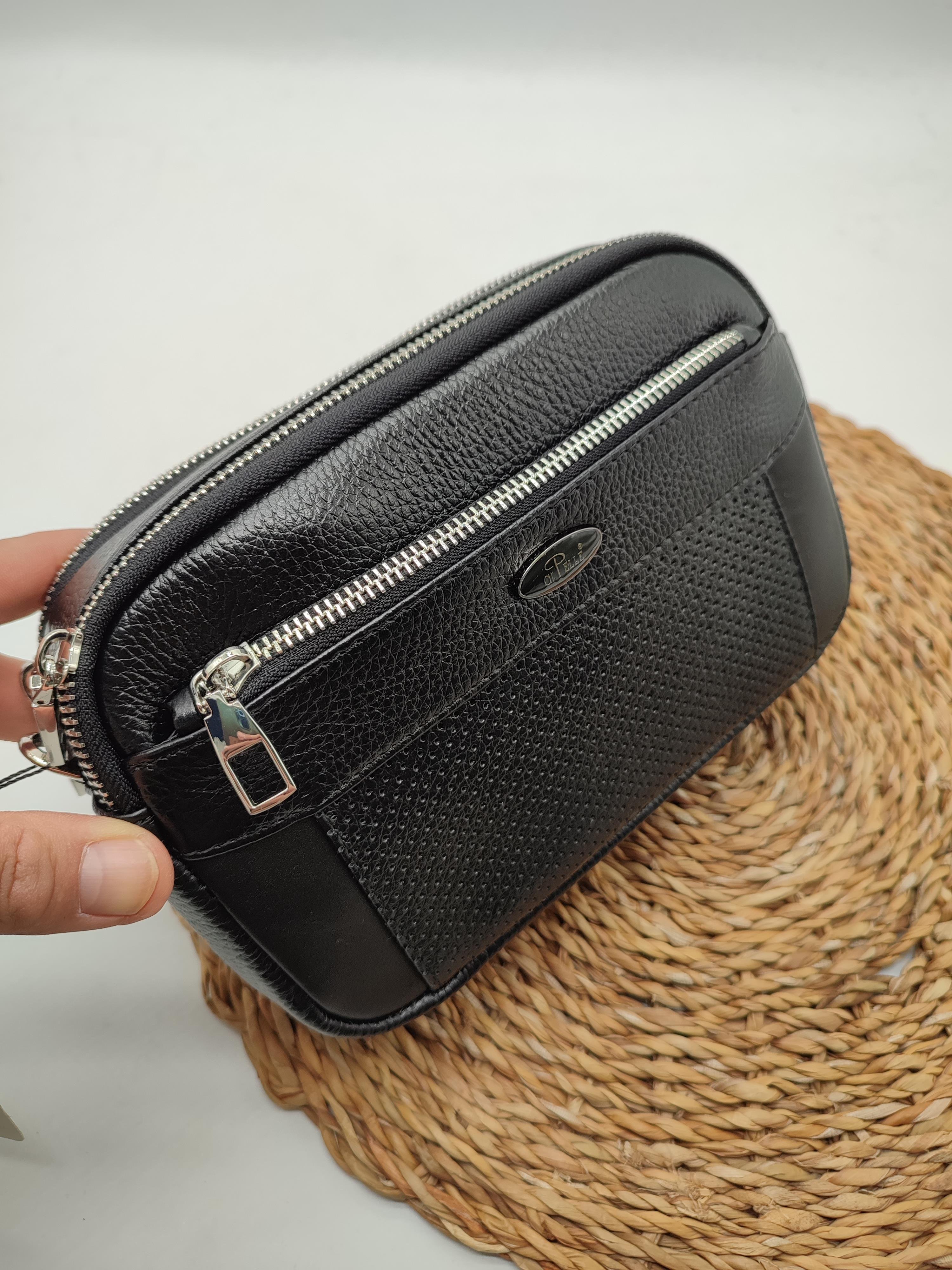 Deri El ve Omuz Çantası Siyah Renk