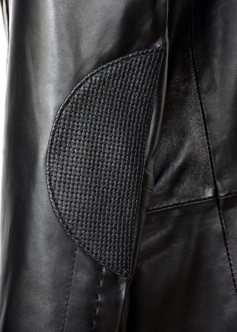 Desenli Düğmeli Model Deri Mont