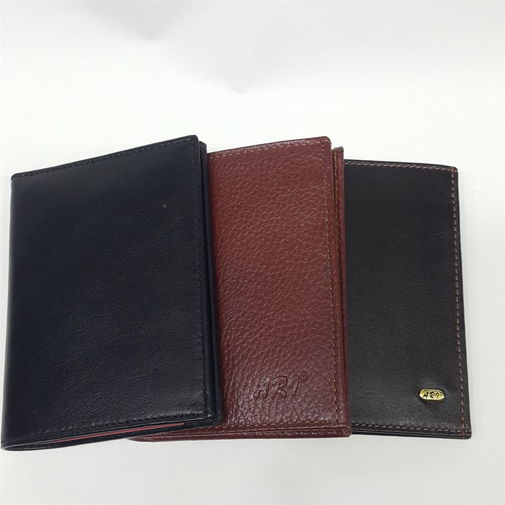 dikey model erkek deri cüzdan