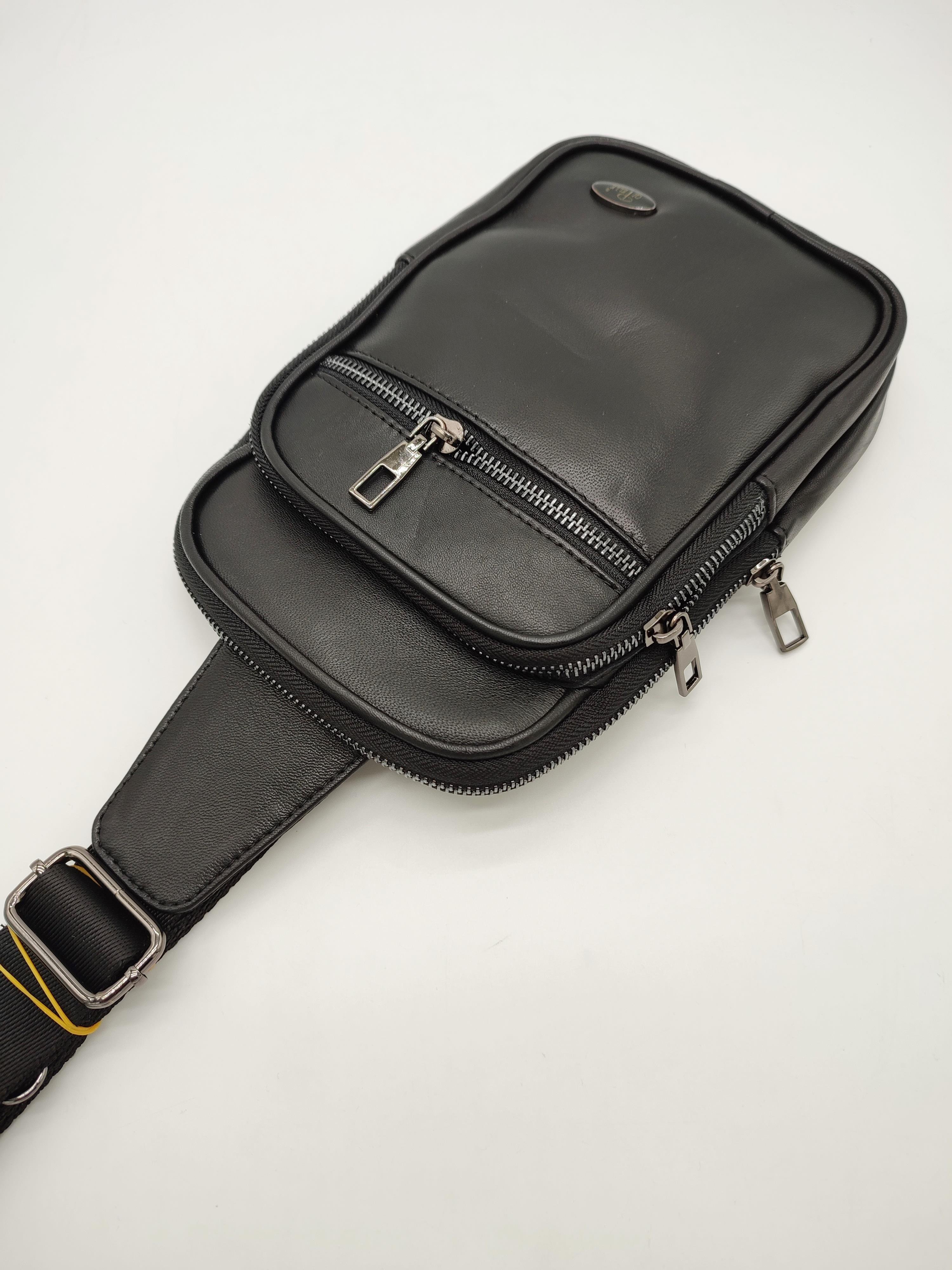 Erkek Deri Çanta Spor Model Siyah Renk