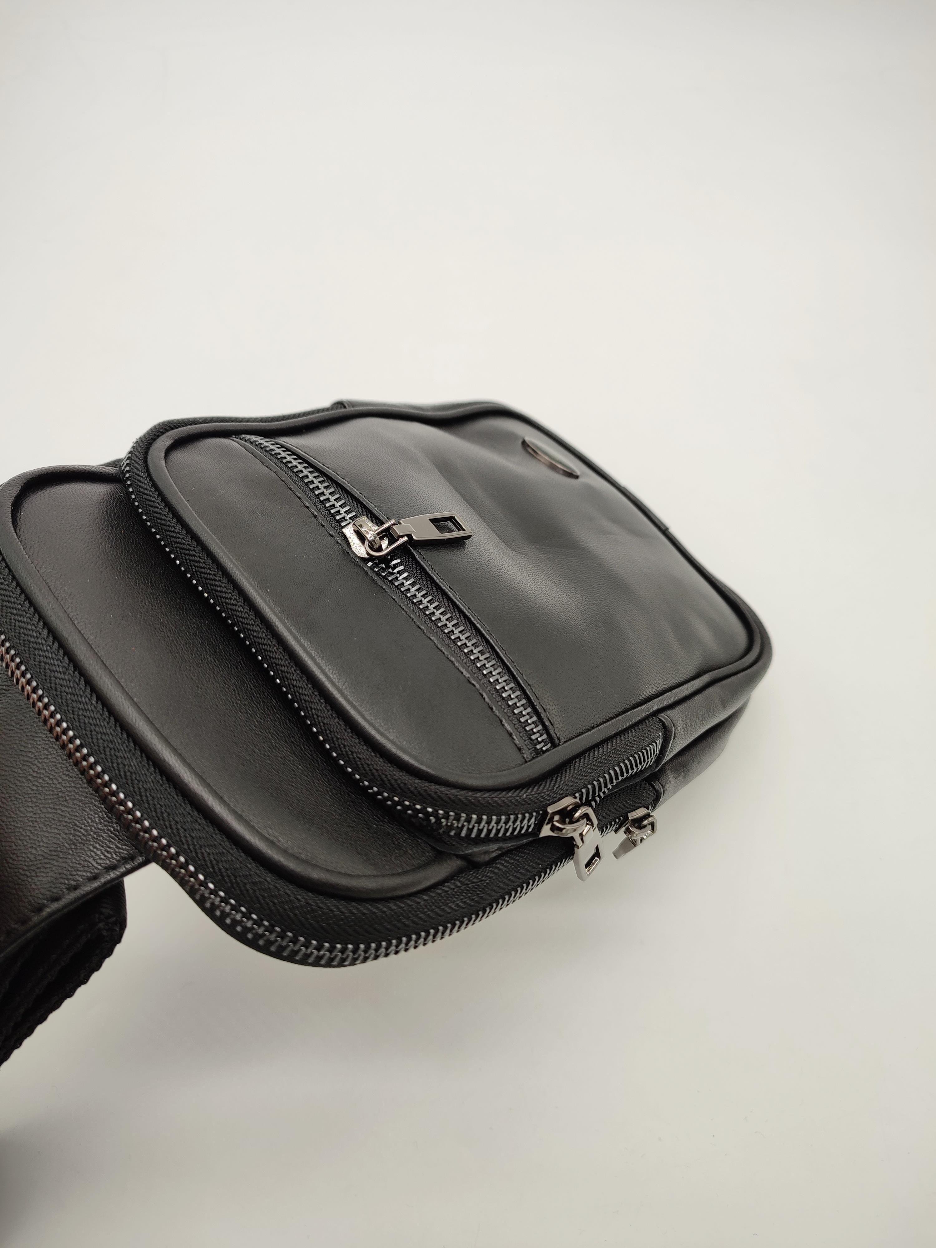 Erkek Deri Çanta Spor Model Siyah Renk