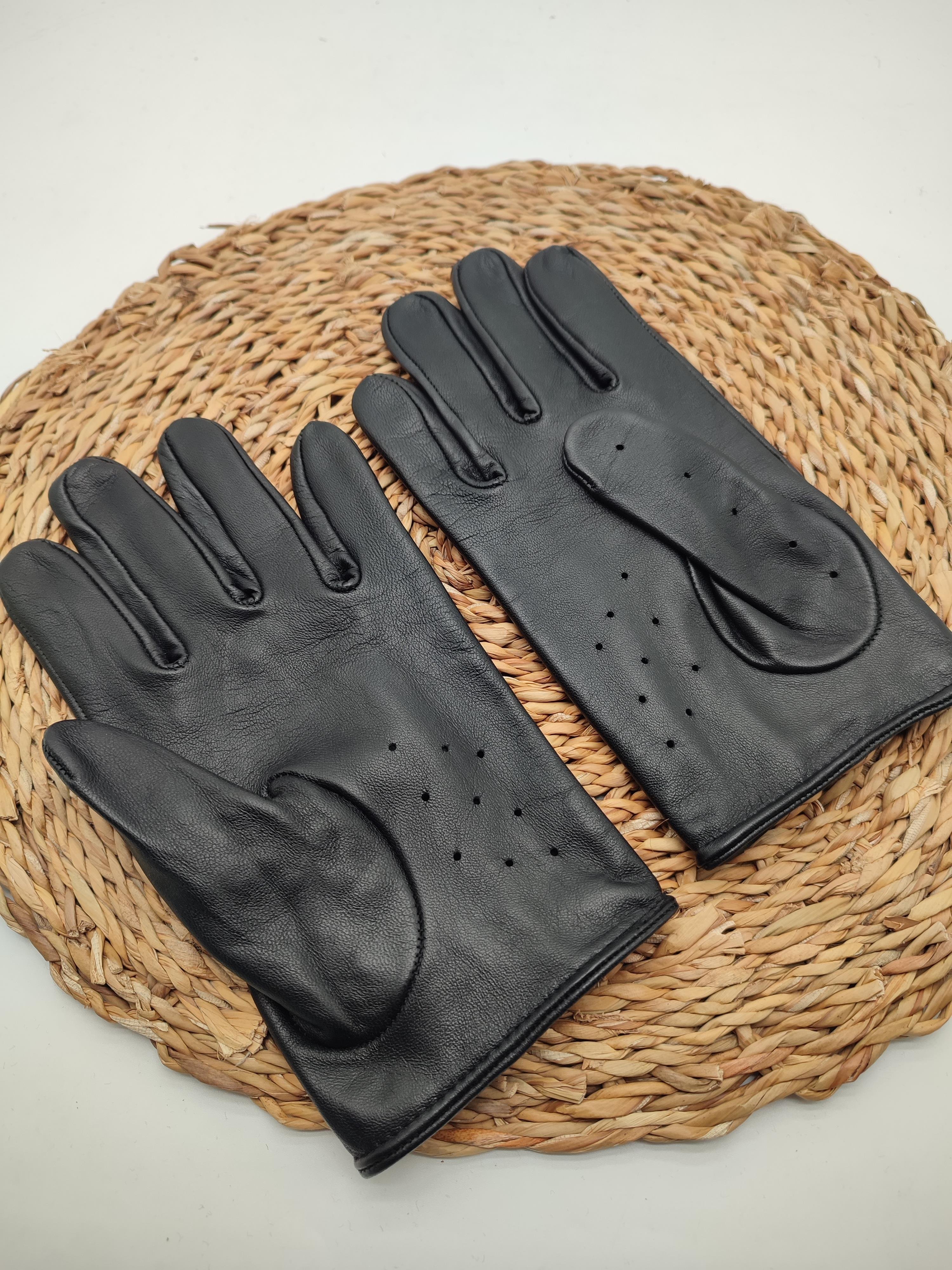 Erkek Deri Eldiven Motorcu Stili