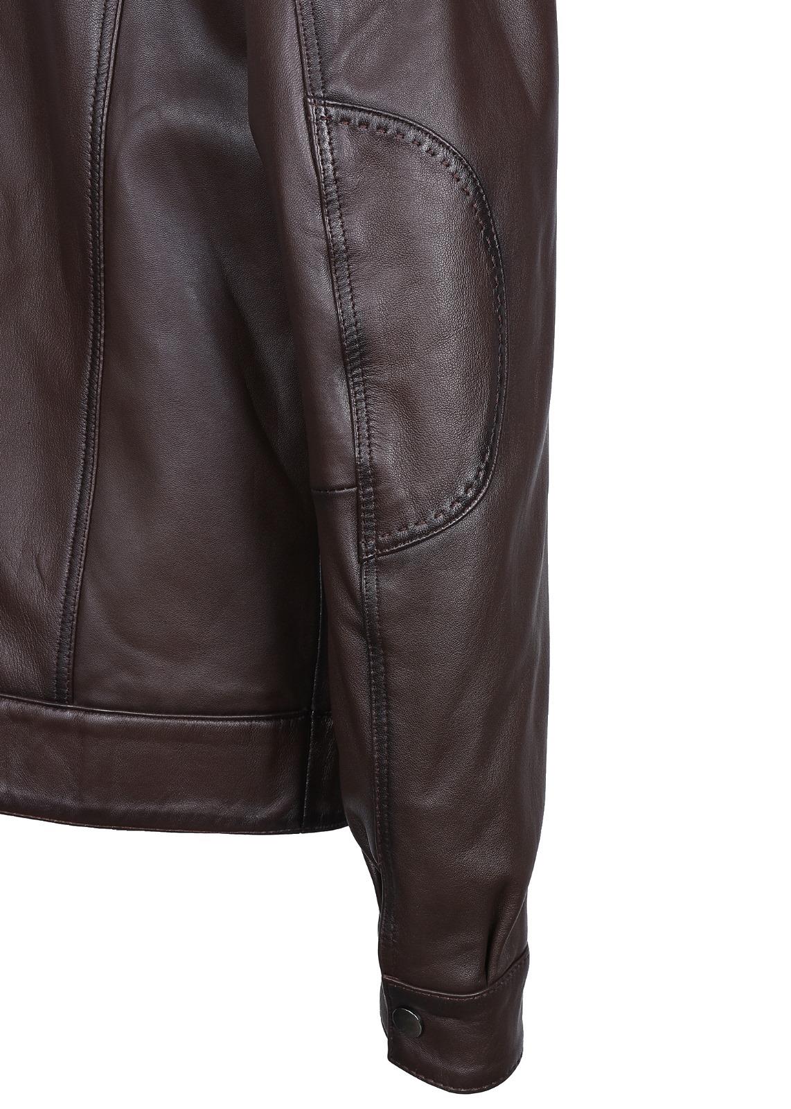 Fındık Renk Spor Erkek Deri Ceket