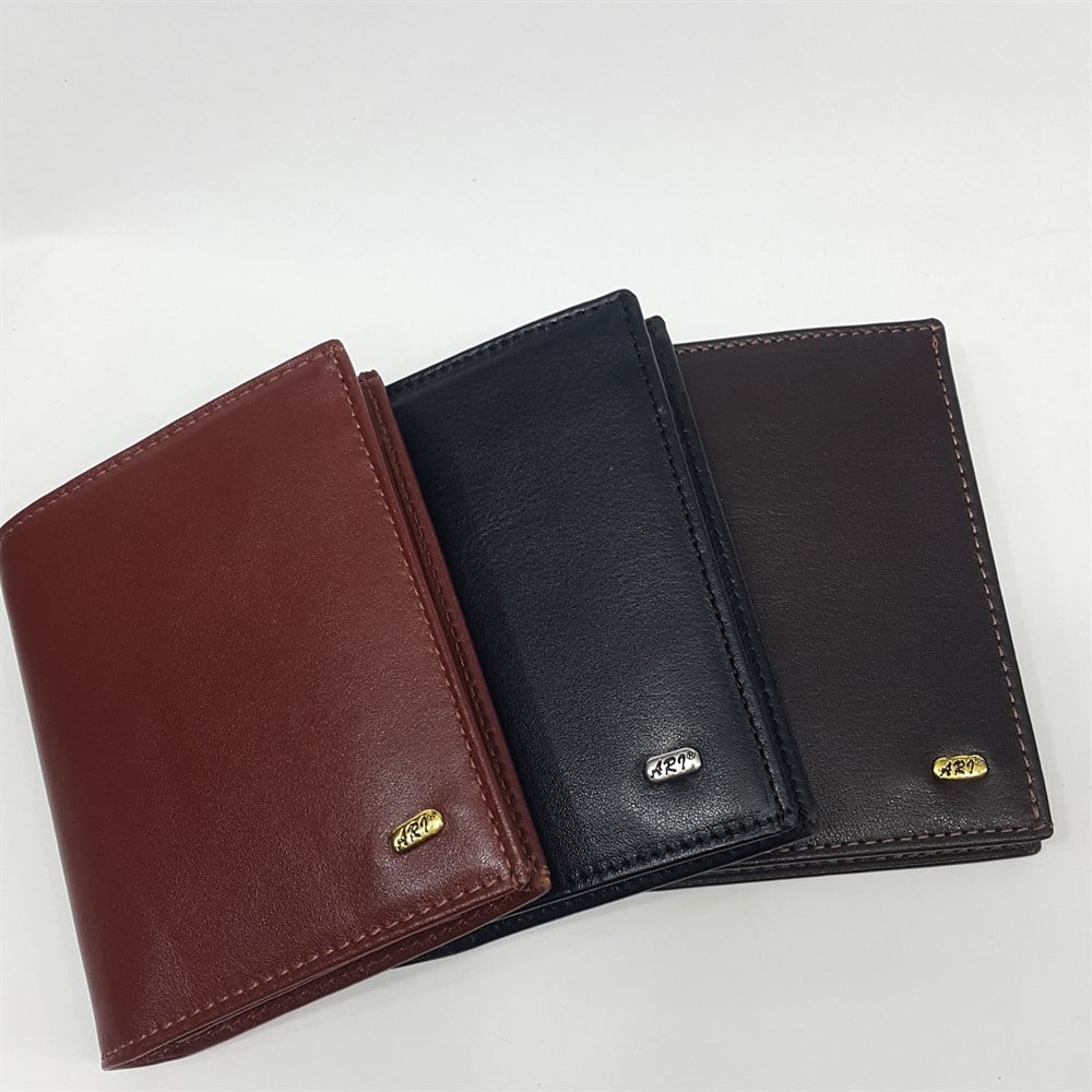içi fermuarlı erkek deri cüzdan