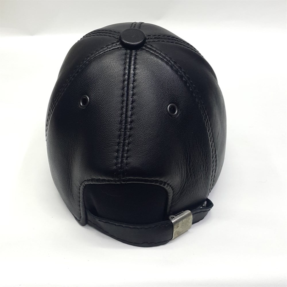 içi kürklü deri kep