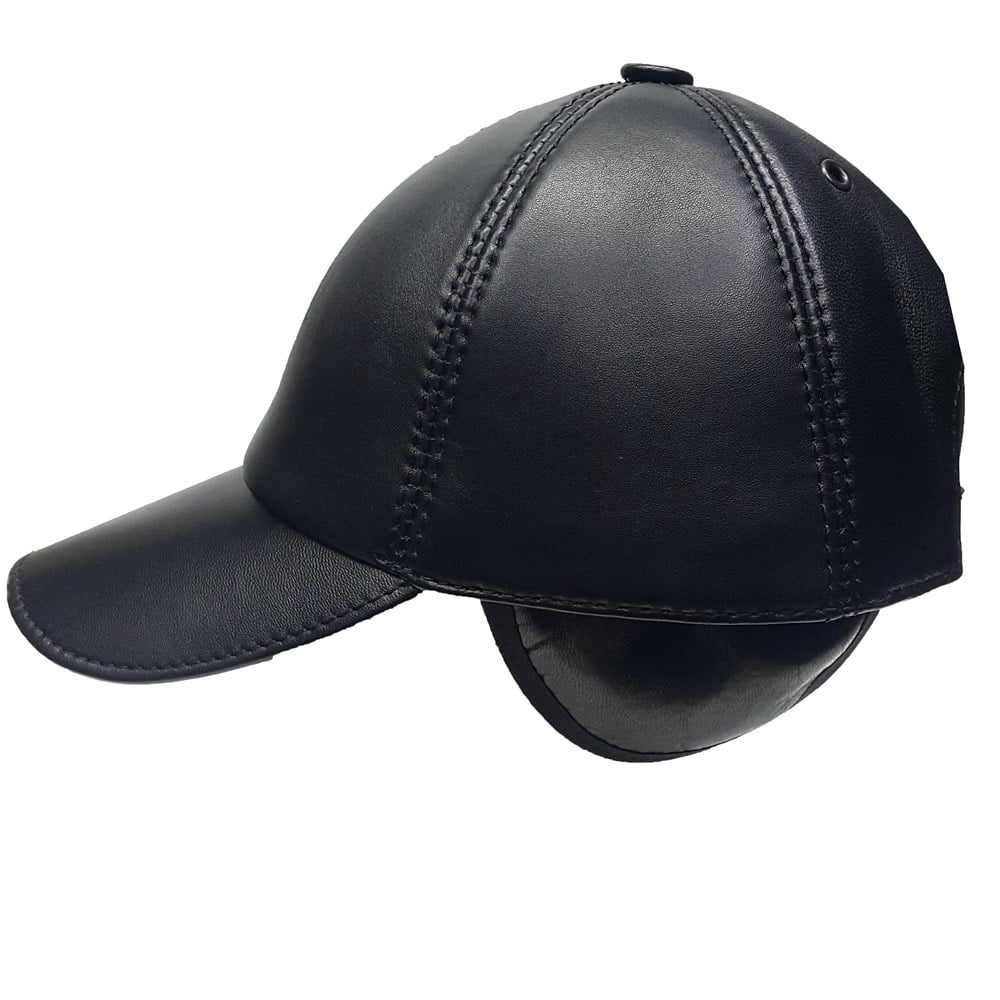 içi kürklü deri kep