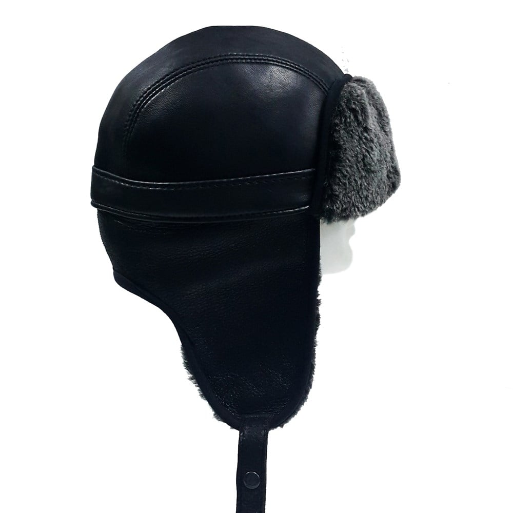 İçi Kürklü Kaliteli Kulaklıklı Erkek Kürk Şapka