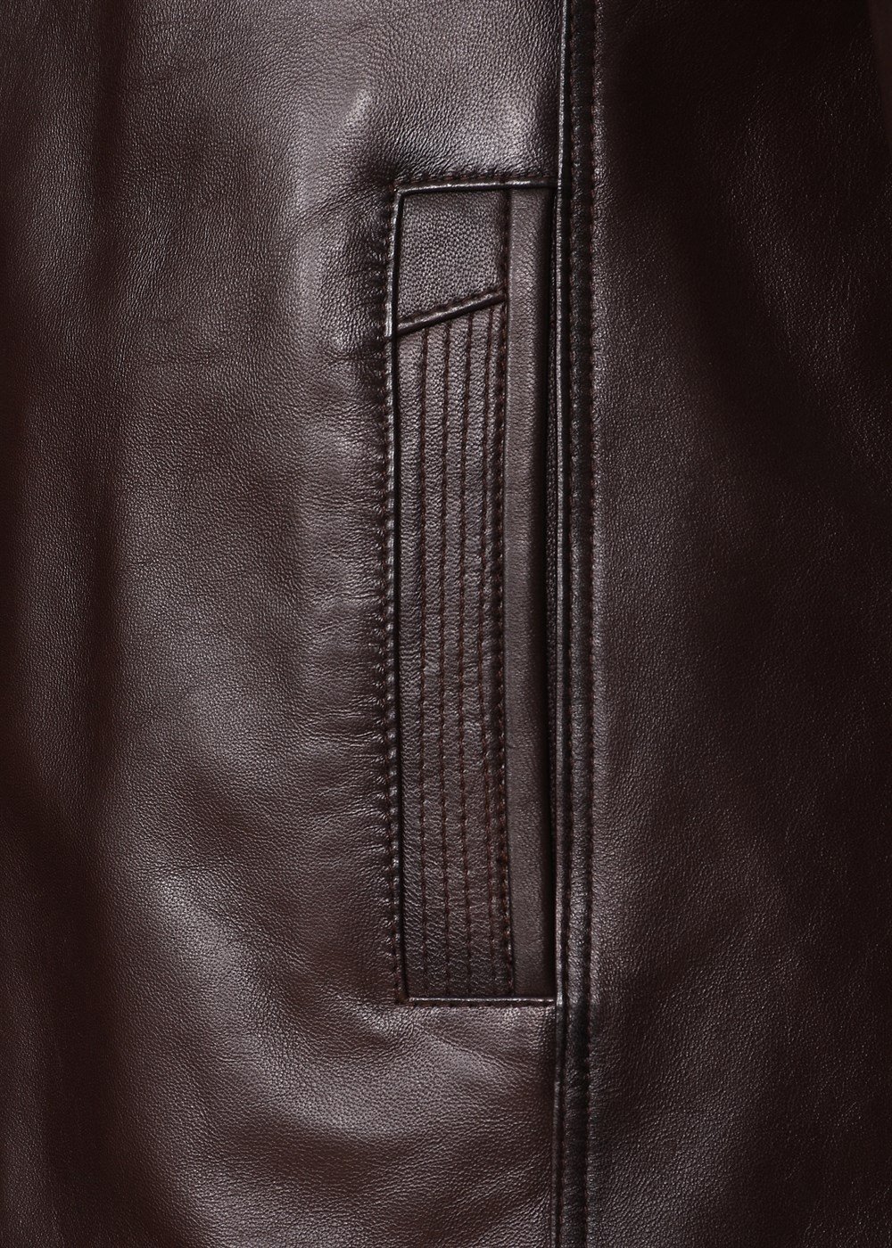 İçi Ve Yakası Kürklü Kışlık Deri Mont