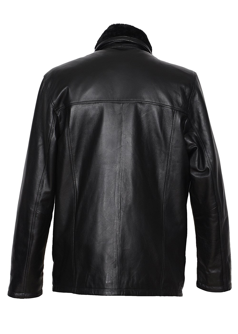 İçi Ve Yakası Kürklü Kışlık Deri Mont