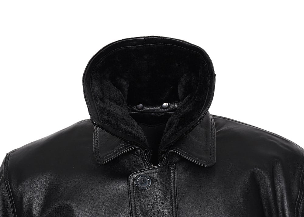 İçi Ve Yakası Kürklü Kışlık Deri Mont