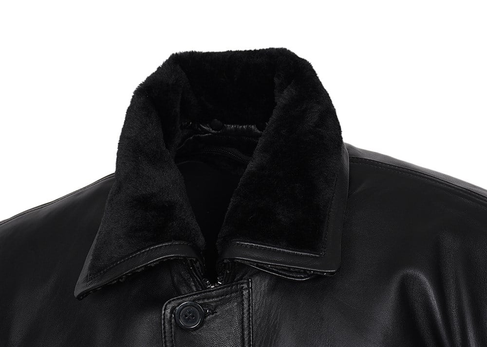 İçi Ve Yakası Kürklü Kışlık Deri Mont