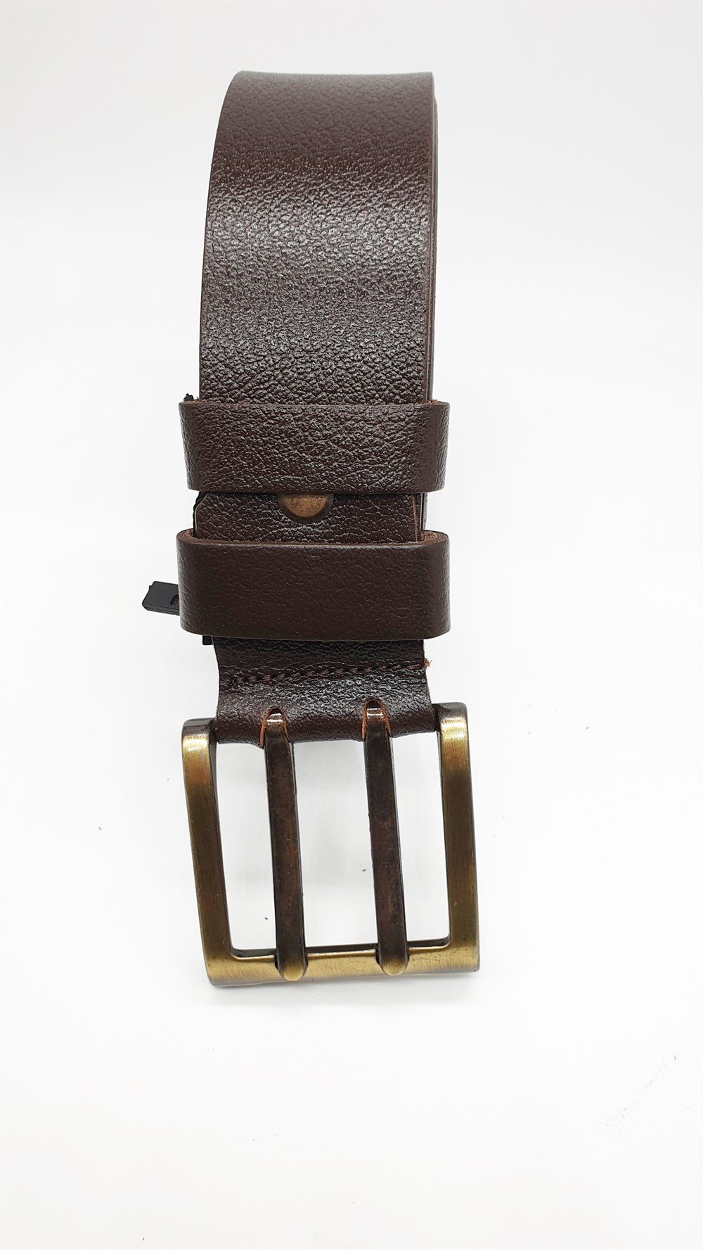 Kahve Renk Çift Dil Tokalı Spor Kot Kemeri