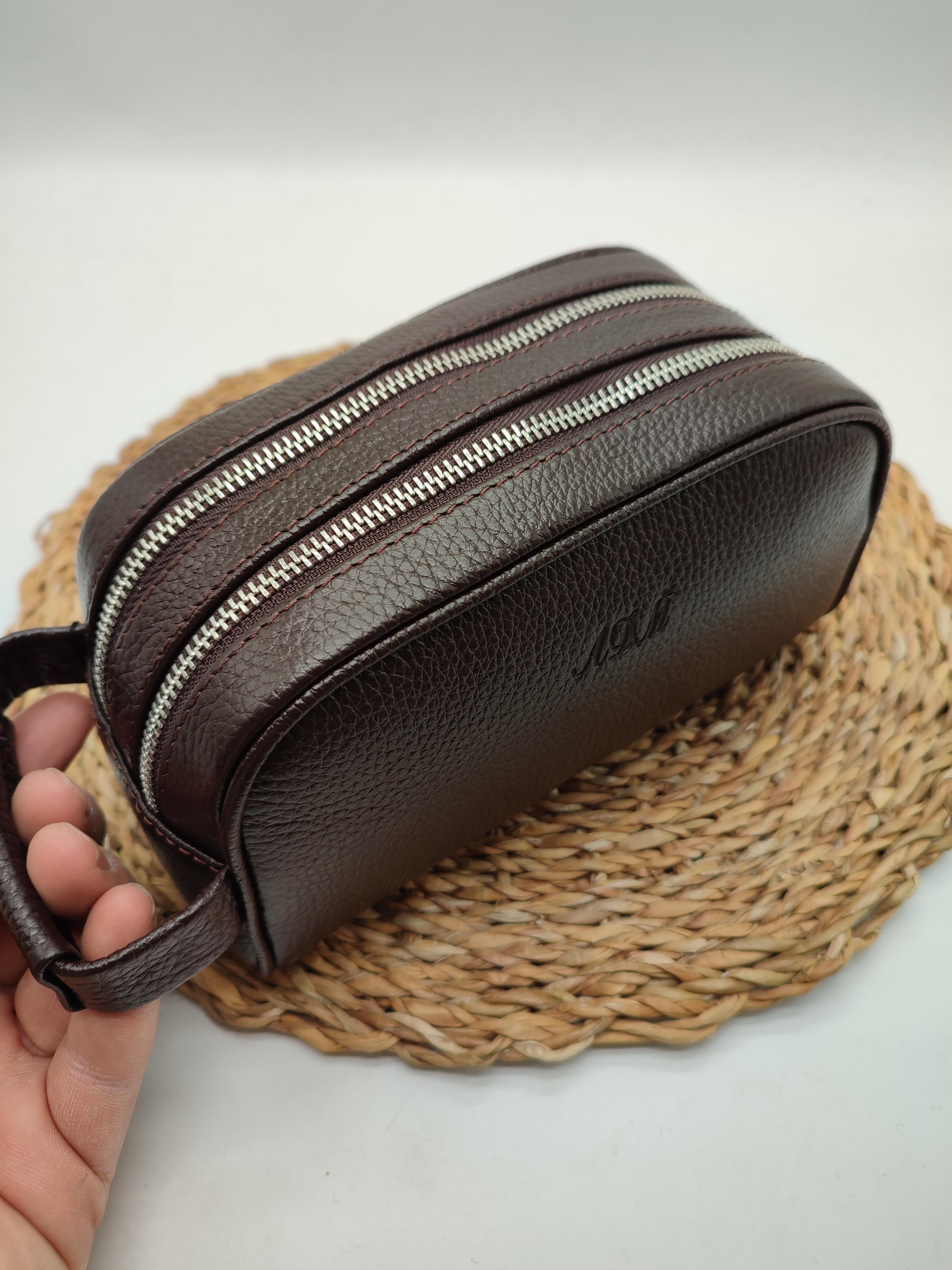 Kahve Renk Deri El Çantası