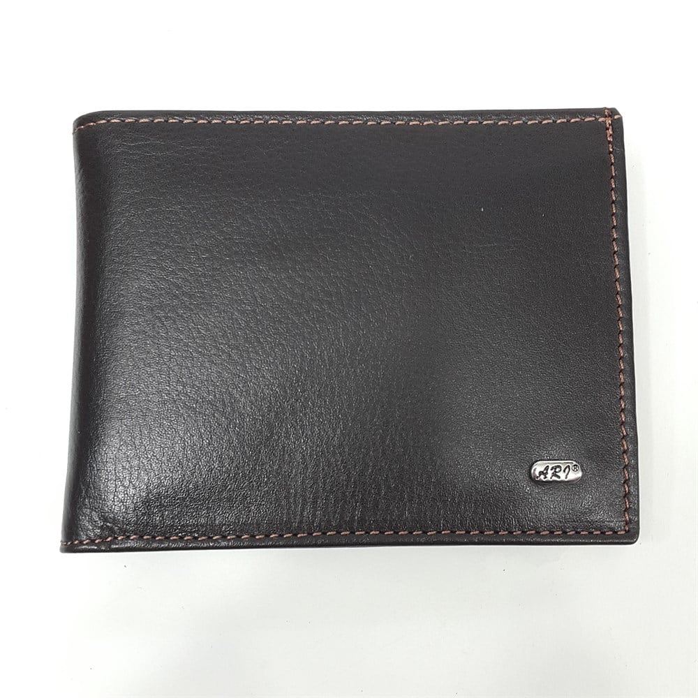 Kahve-Siyah-Taba Renkte Kartlık, Kimlik, Ehliyet Ve Çıtçıtlı Bozuk Para Bölmeli Yatay Deri Cüzdan