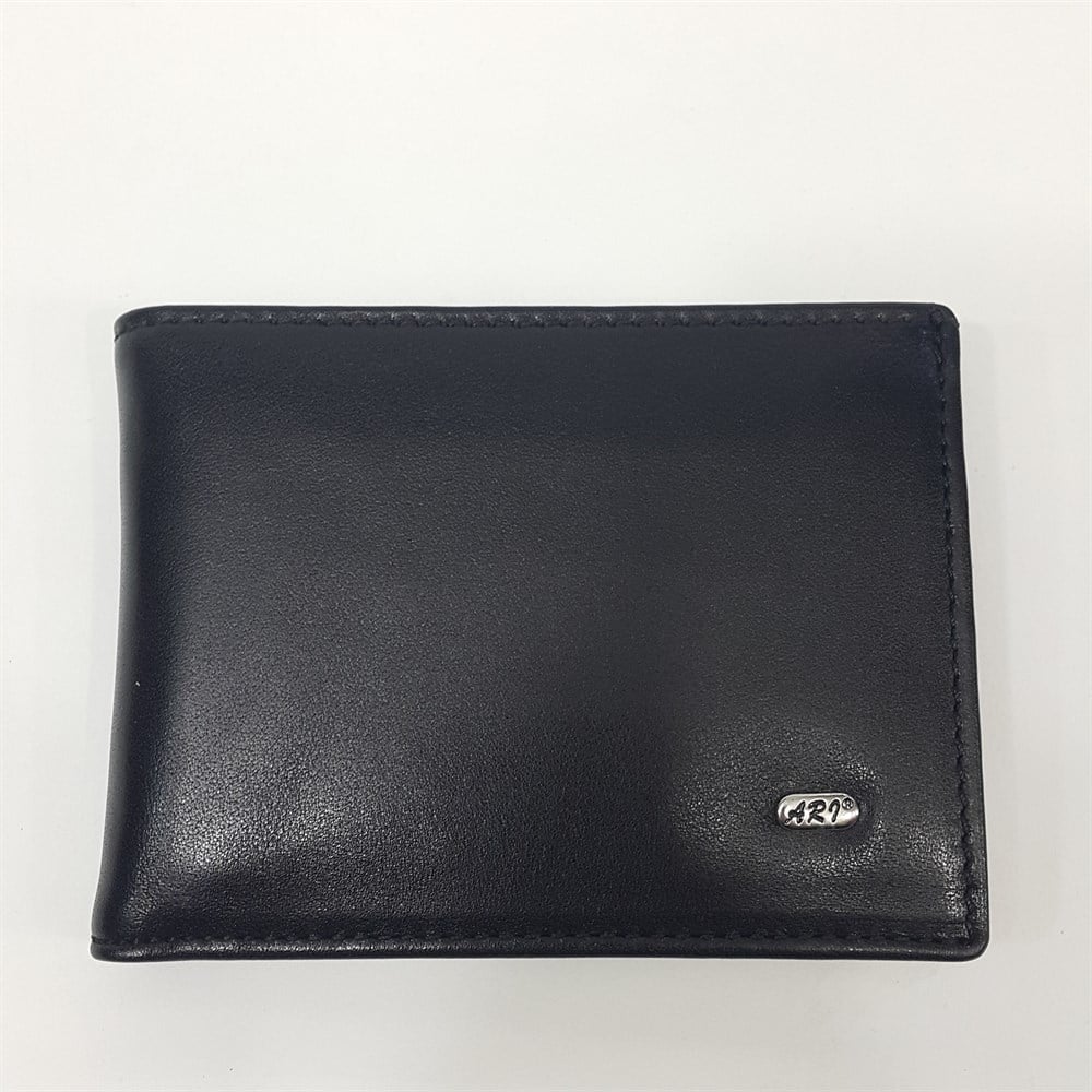 Kahve-Siyah-Taba Renkte Kartlık, Kimlik, Ehliyet Ve Bozuk Para Bölmeli Yatay Deri Cüzdan