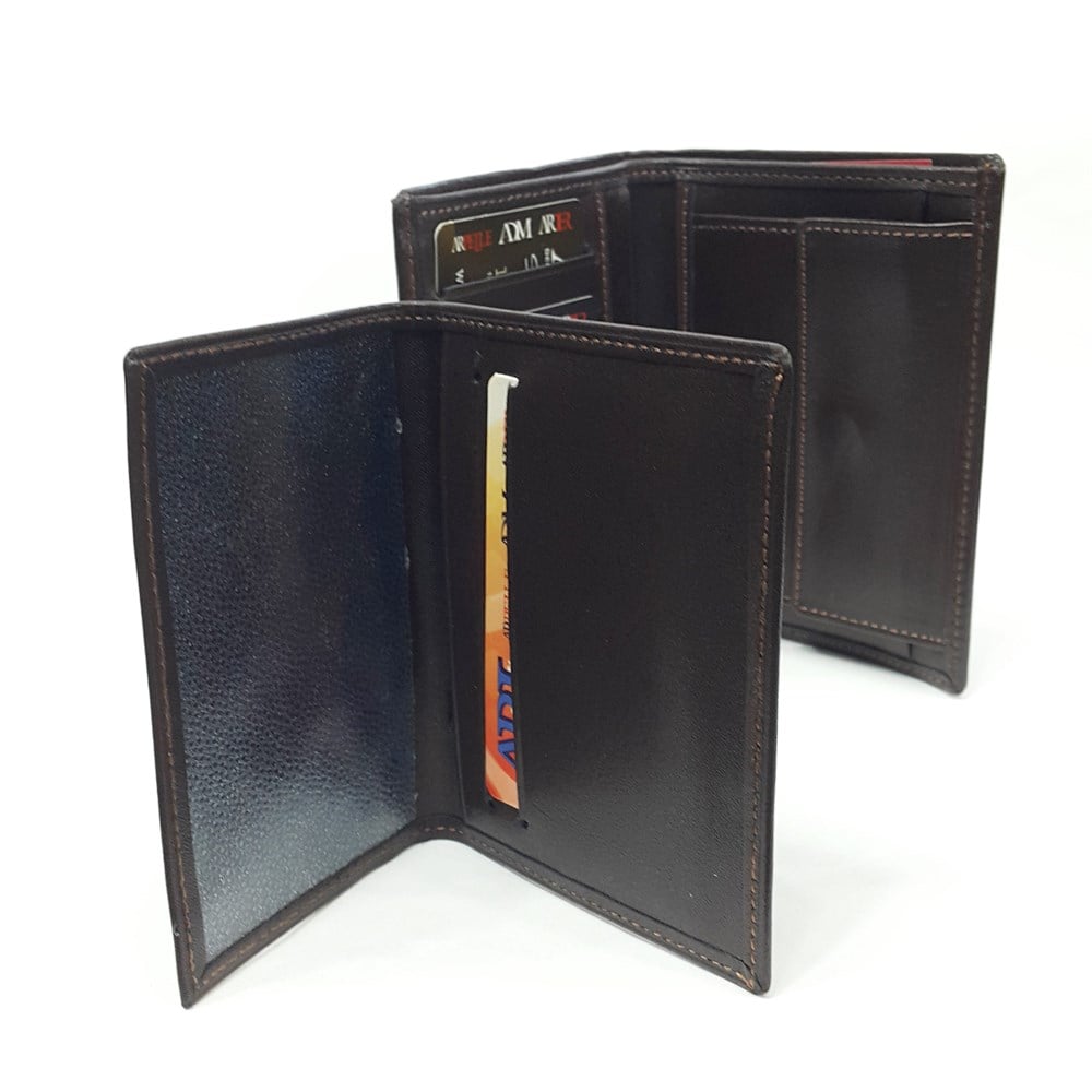 kartvizit ayrılma bölmeli erkek deri cüzdan