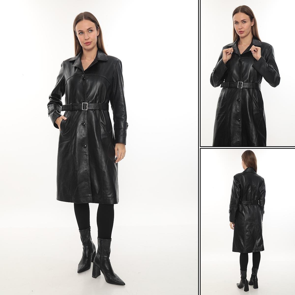 Kemerli Uzun Frenç Model Kadın Ceket 