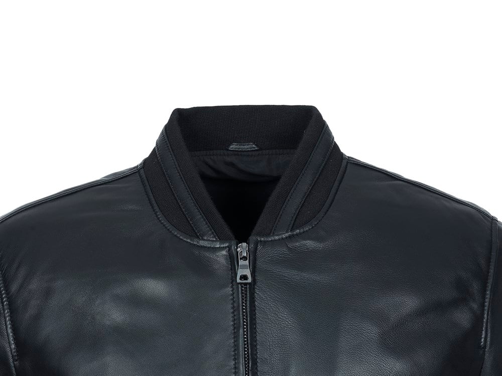 Klasik ve Spor Model Erkek Deri Kolej Mont