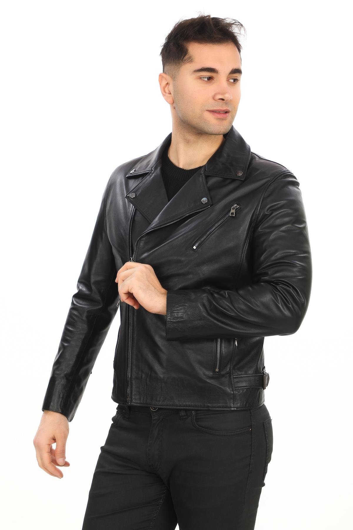 Kruvaze Yaka Fit Kesim Erkek Spor Mont