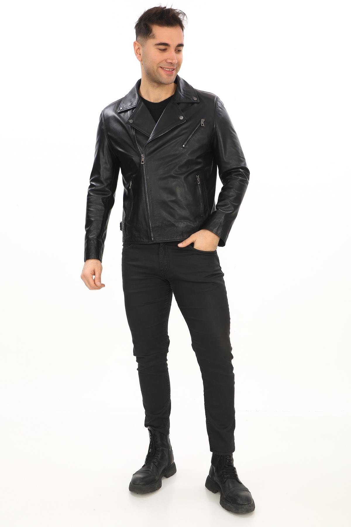 Kruvaze Yaka Fit Kesim Erkek Spor Mont