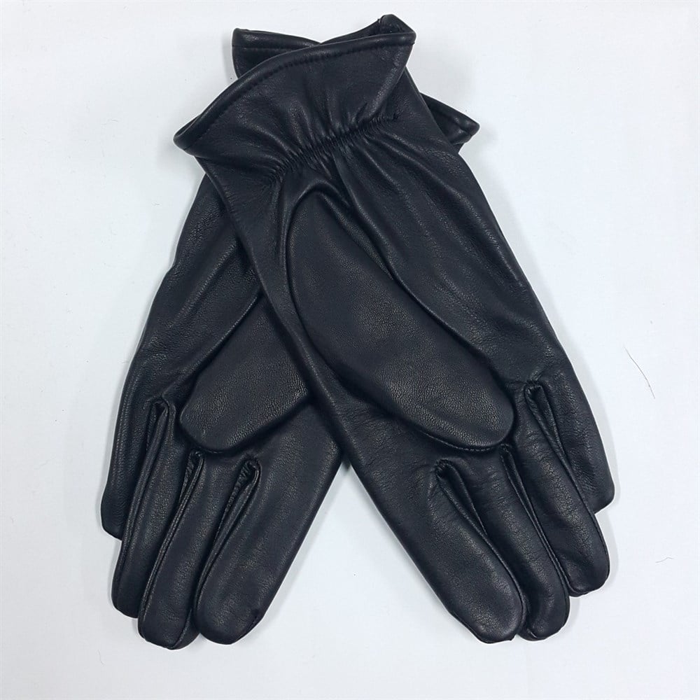 Lastikli Erkek Deri Bileği Eldiven Polarlı