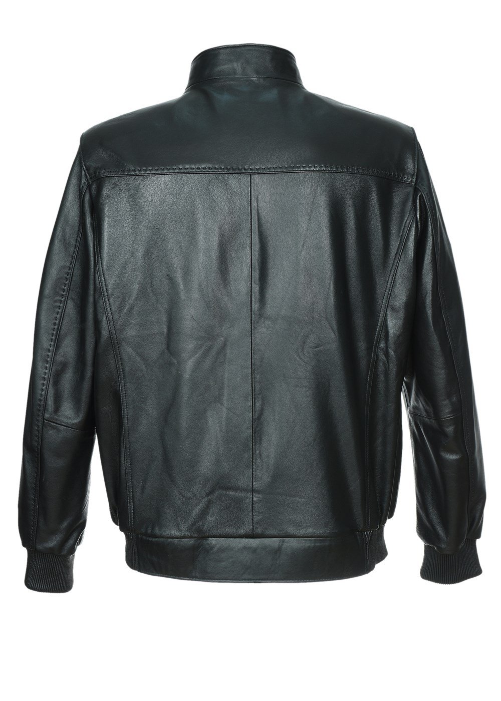 Lastikli Model Erkek Deri Mont Siyah Renk