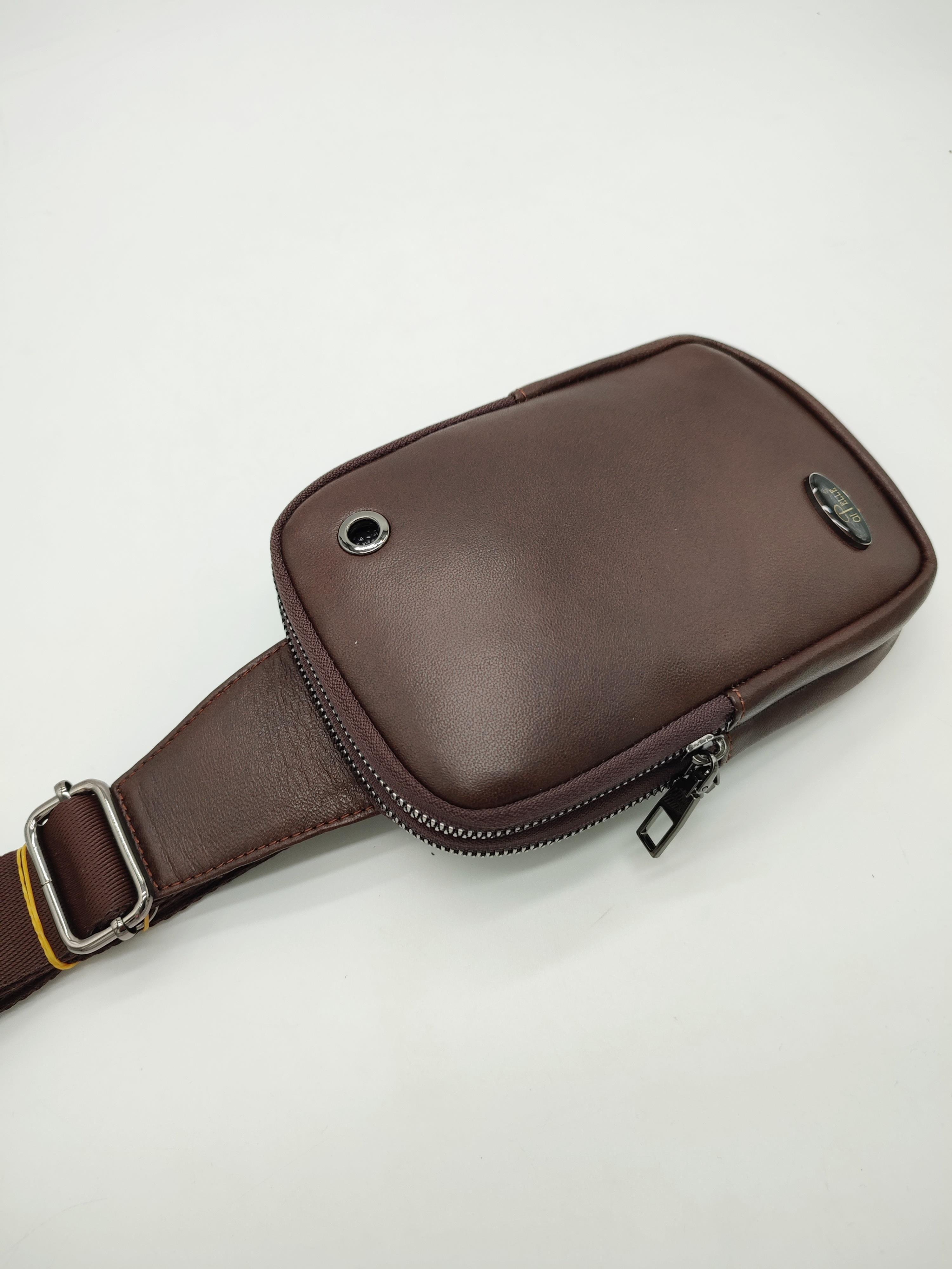 Mini Boy Erkek Göğüs Çantası Kahve Renk