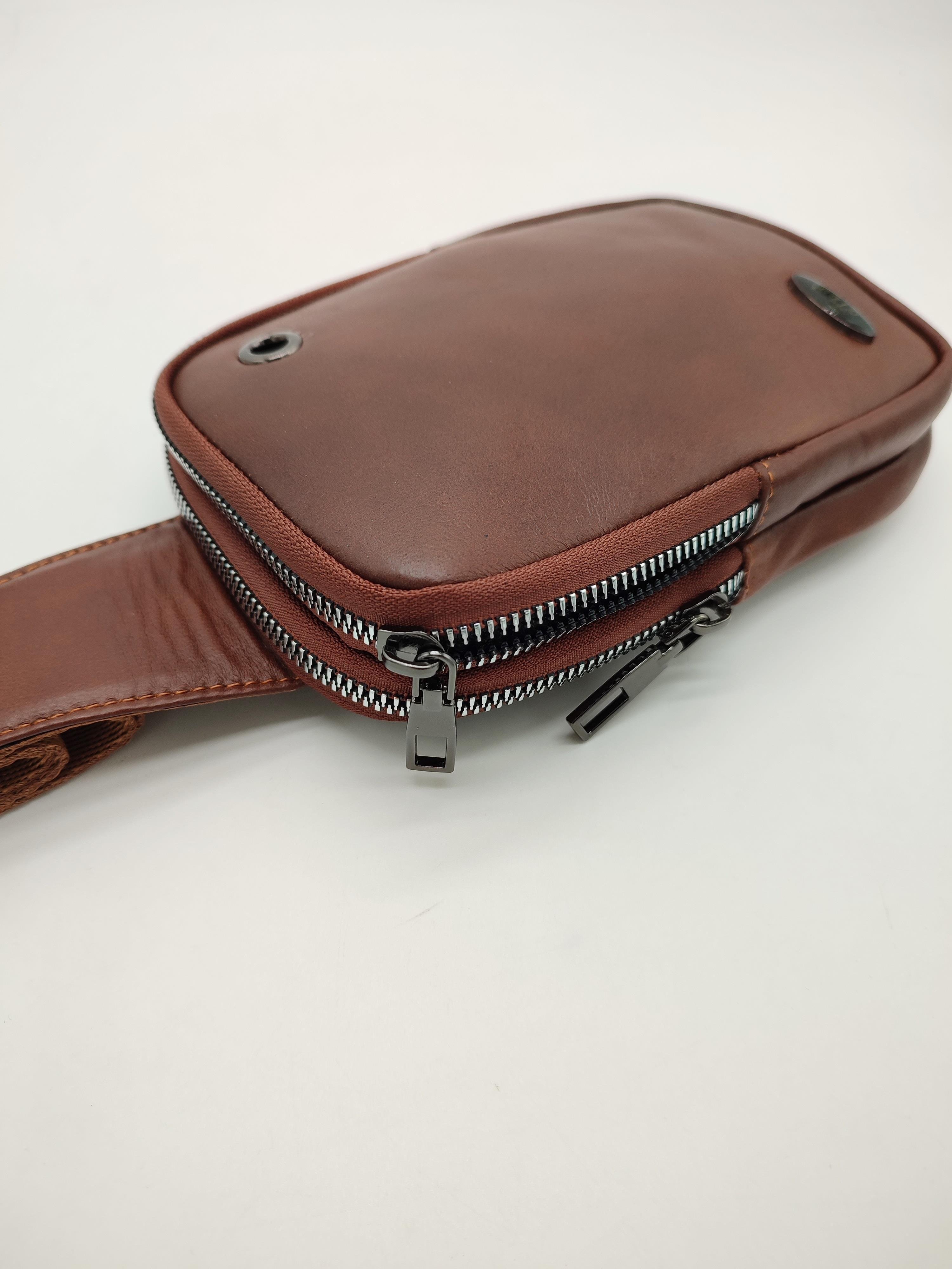 Mini Boy Erkek Göğüs Çantası Taba Renk