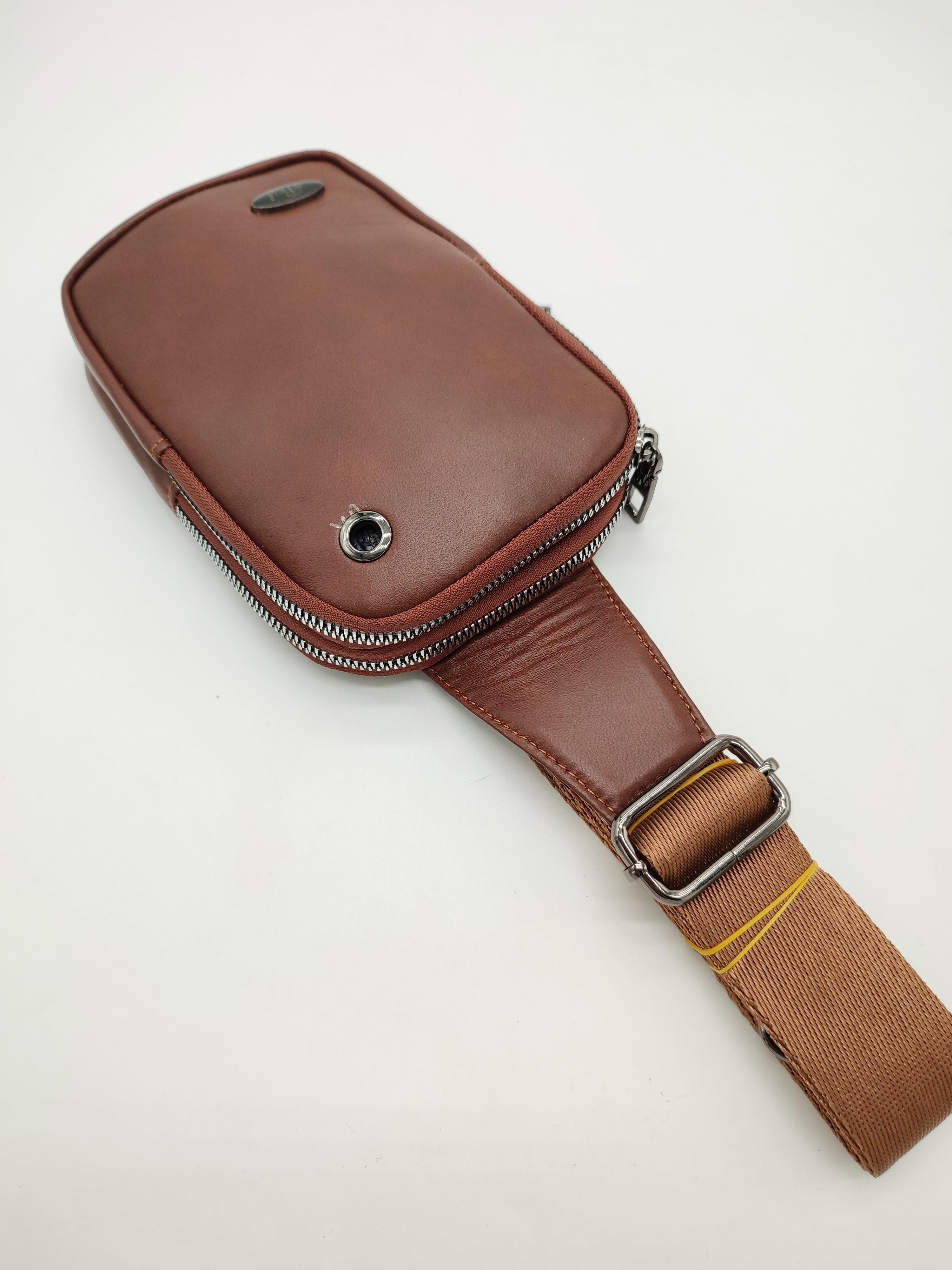 Mini Boy Erkek Göğüs Çantası Taba Renk