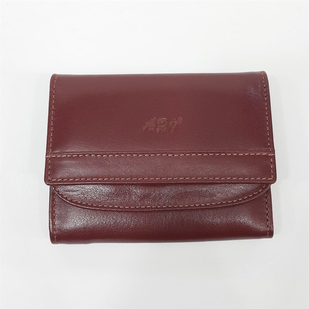 Mini Boy Sade Yatay Model Siyah-Taba-Kahve Renklerde Bayan Cüzdan