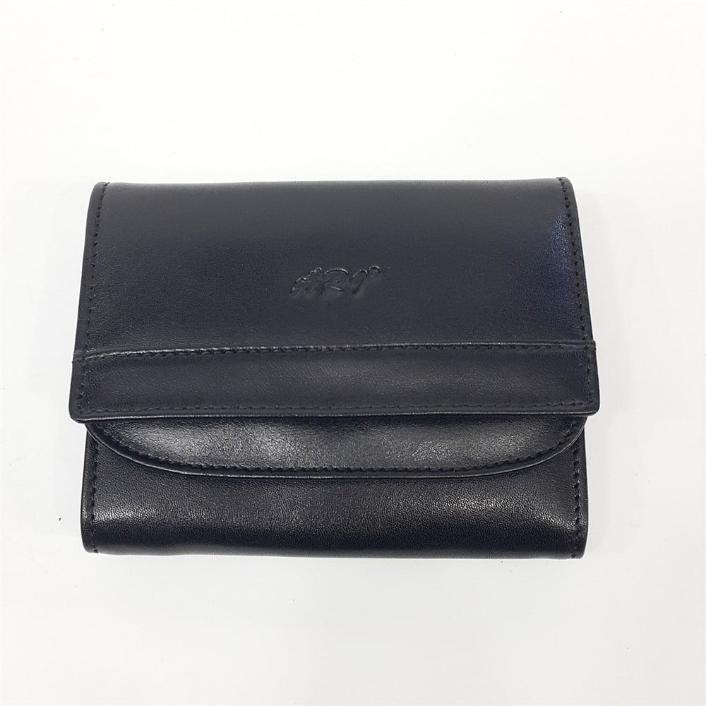 Mini Boy Sade Yatay Model Siyah-Taba-Kahve Renklerde Bayan Cüzdan