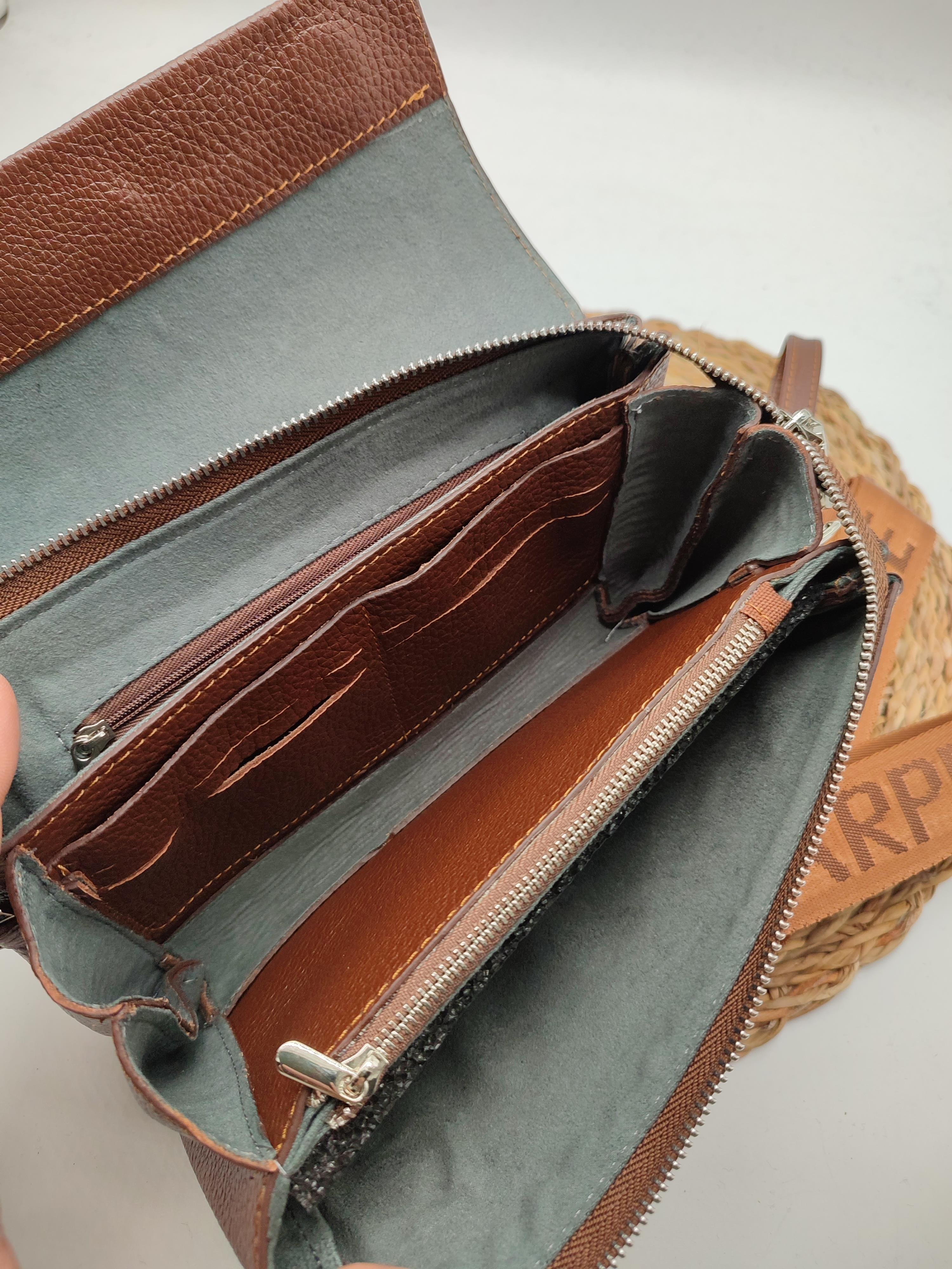 Omuz Askılı Deri Pörtfoy Çanta Taba Renk