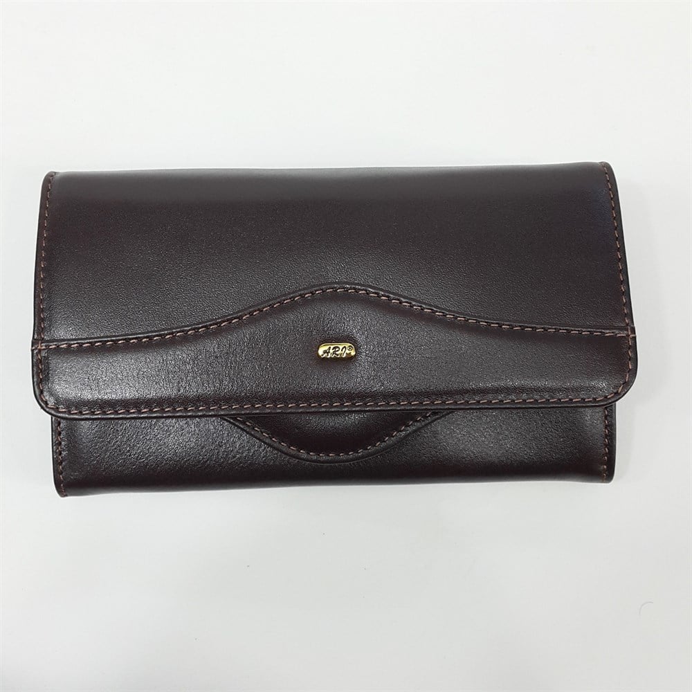 Orta Boy Ekstra Para Bölmeli Yatay Model Siyah-Taba-Kahve Renklerde Bayan Cüzdan