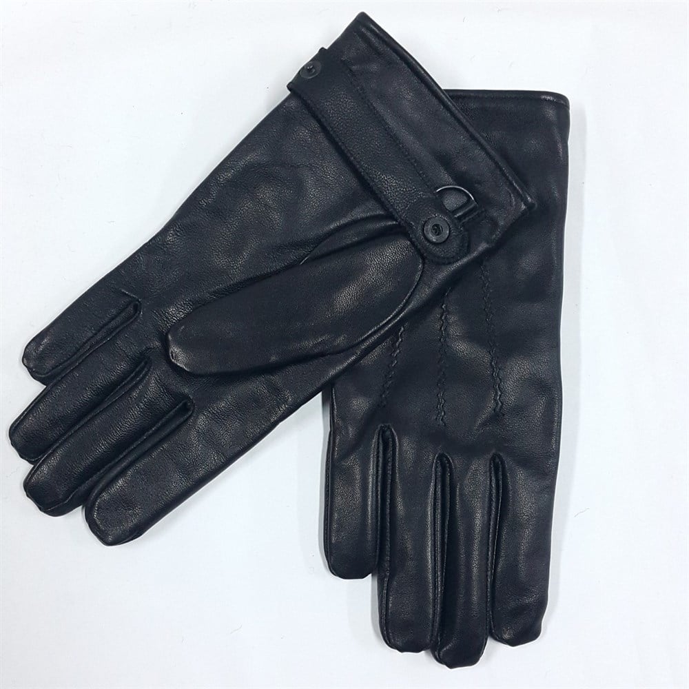 Polarlı Erkek Deri Kemerli Eldiven