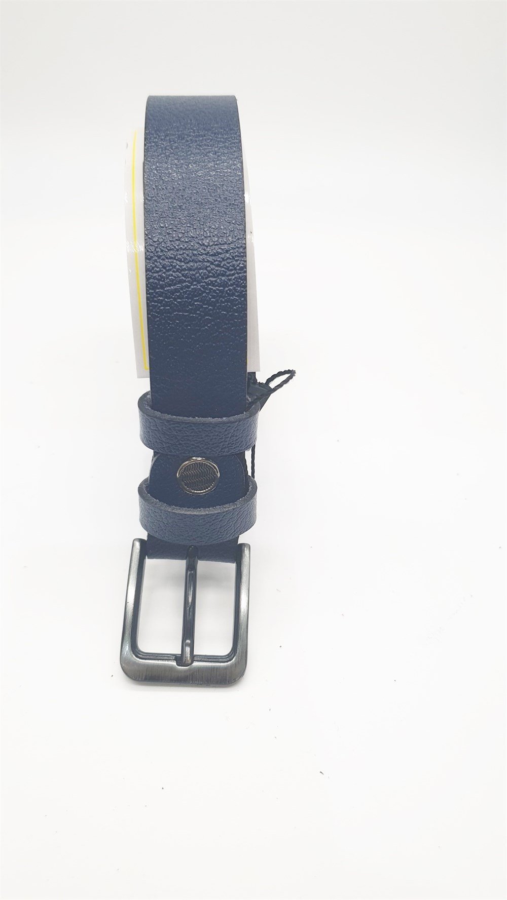 Sade Kaliteli Deri Lacivert Renk Bayan Klasik Pantolon Kemeri