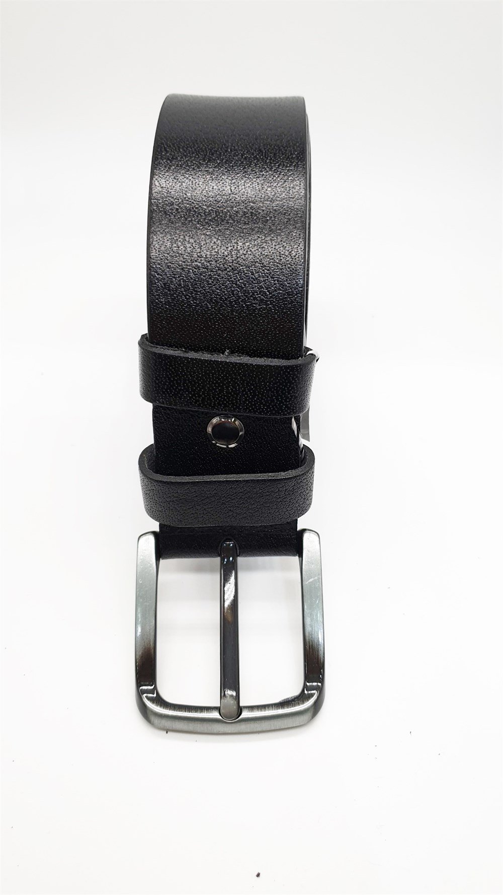 Sade Kaliteli Deri Siyah Renk Spor Kot Kemeri