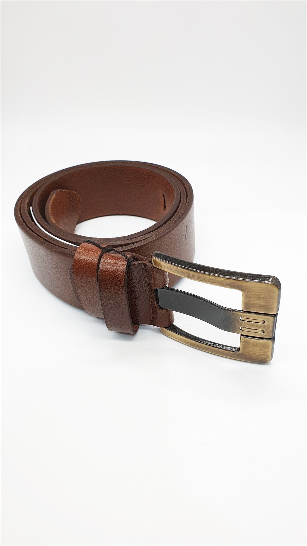 Şık ve Sade Kahve Renk Spor Kot Kemeri