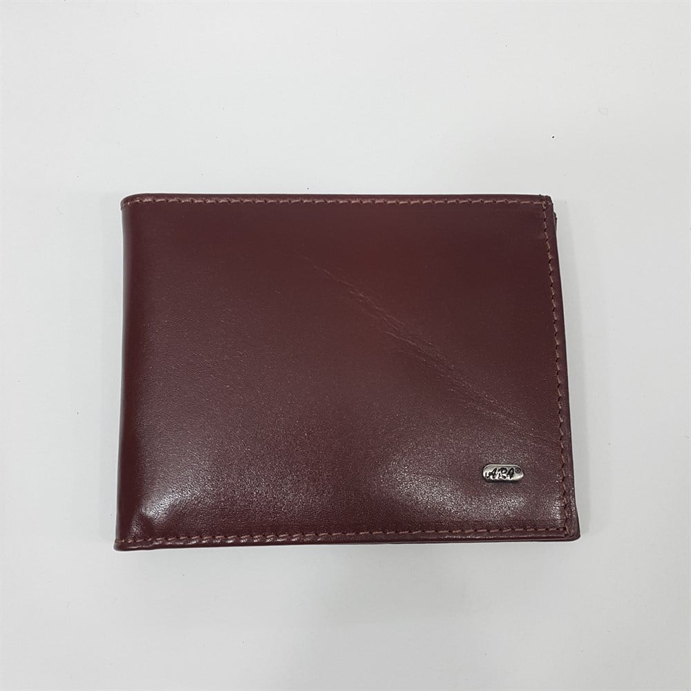 Siyah-Taba-Kahve Renkte Kartlık, Kimlik Ve Bozuk Para Bölmeli Yatay Deri Cüzdan