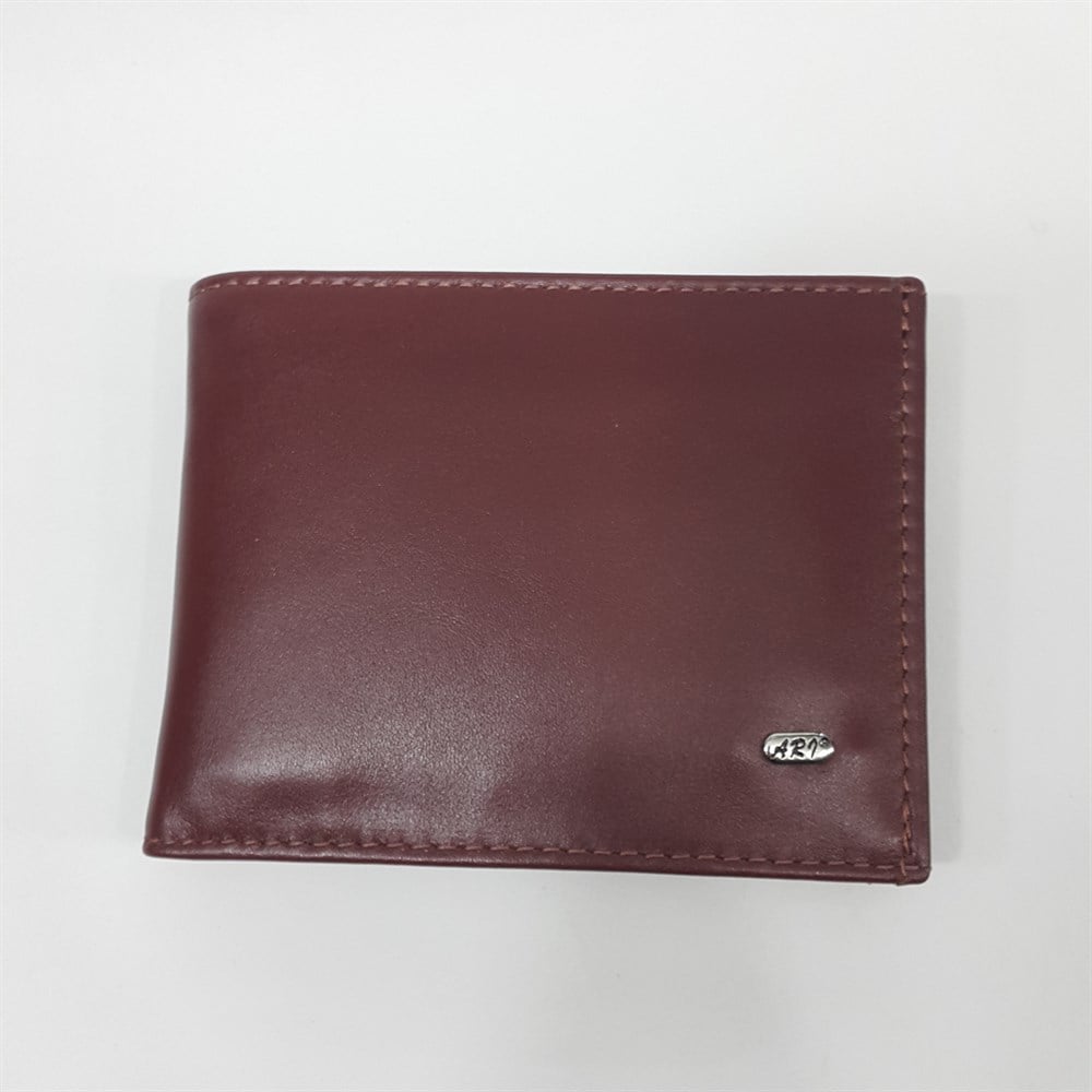 Siyah-Taba-Kahve Renkte Kartlık, Kimlik Ve Bozuk Para Bölmeli Yatay Bölmeli Deri Cüzdan